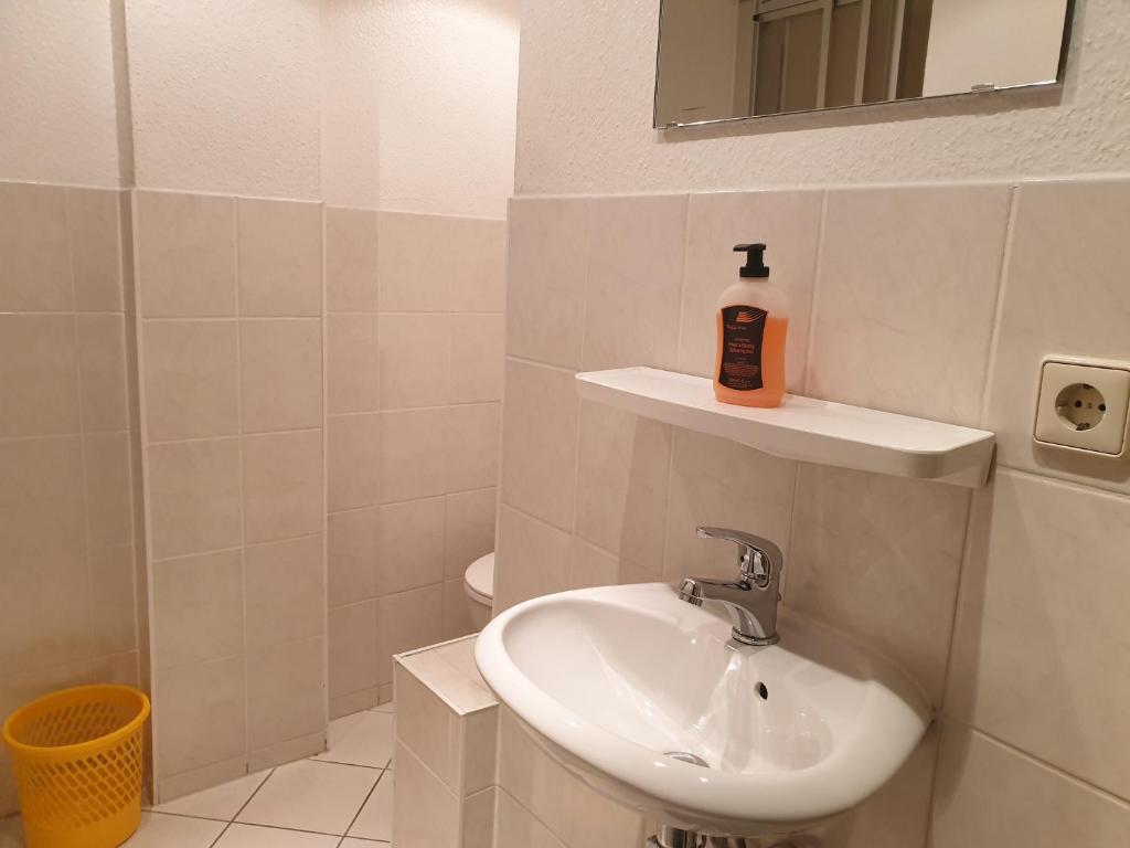 Koupelna v ubytování Guesthouse Beckmann