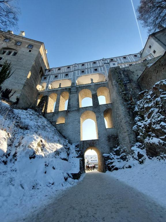 Villa Celnice v zimě