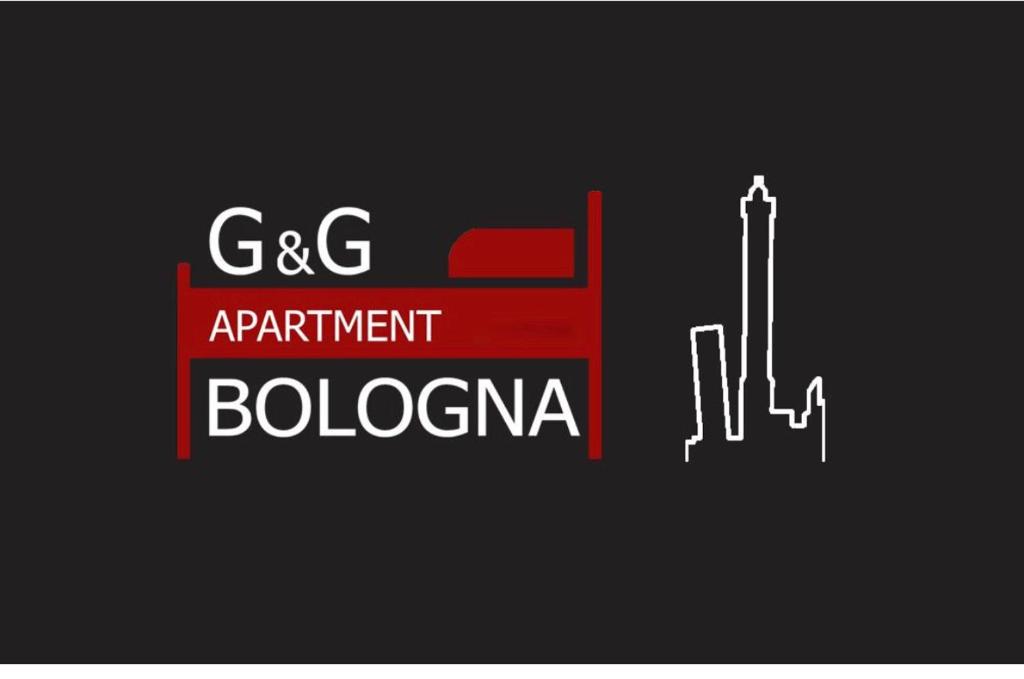 um sinal que lê ggp apartment biloxiana e um edifício em G&G Apartment em Bolonha