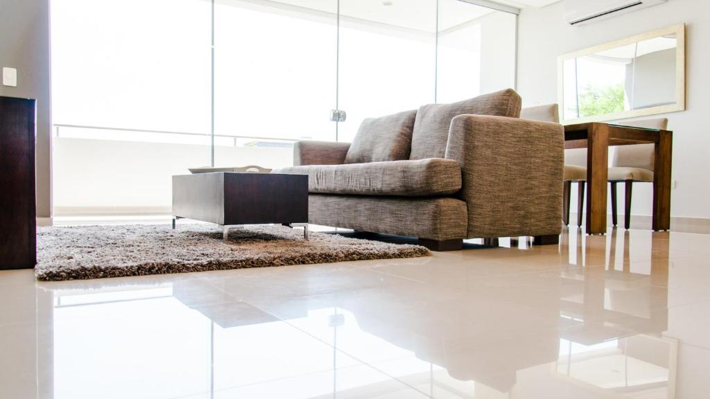 Posezení v ubytování Departamento moderno en Asunción Villa Morra