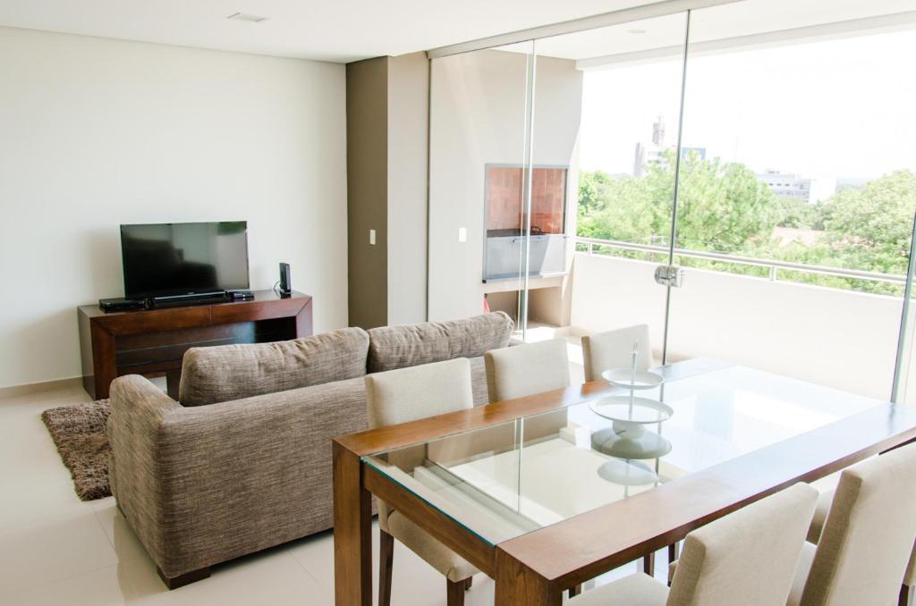 Posezení v ubytování Departamento moderno en Asunción Villa Morra