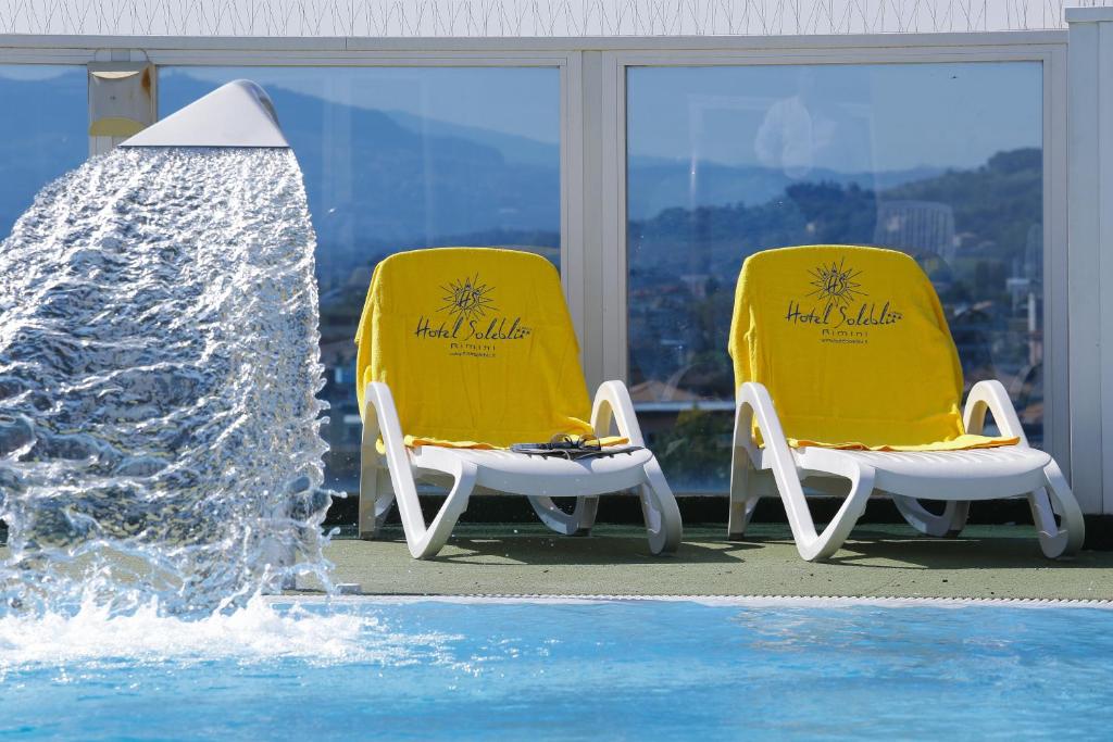 Bazén v ubytování Hotel Soleblu nebo v jeho okolí