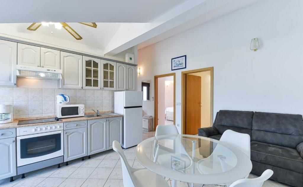 Kuchyň nebo kuchyňský kout v ubytování Apartmant Franica with heated pool and jacuzzi