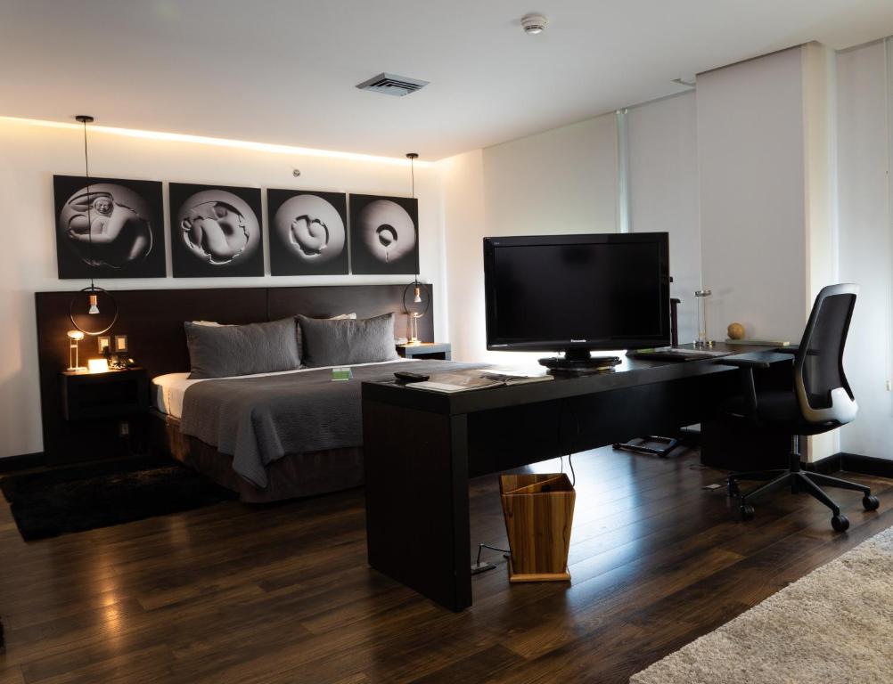 TV a/nebo společenská místnost v ubytování Studio Hotel Boutique