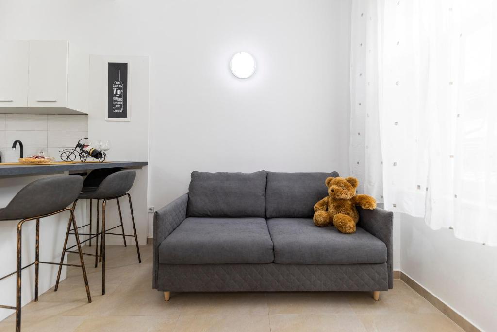Część wypoczynkowa w obiekcie Apartments & Rooms Kolovare Beach 3, Zadar