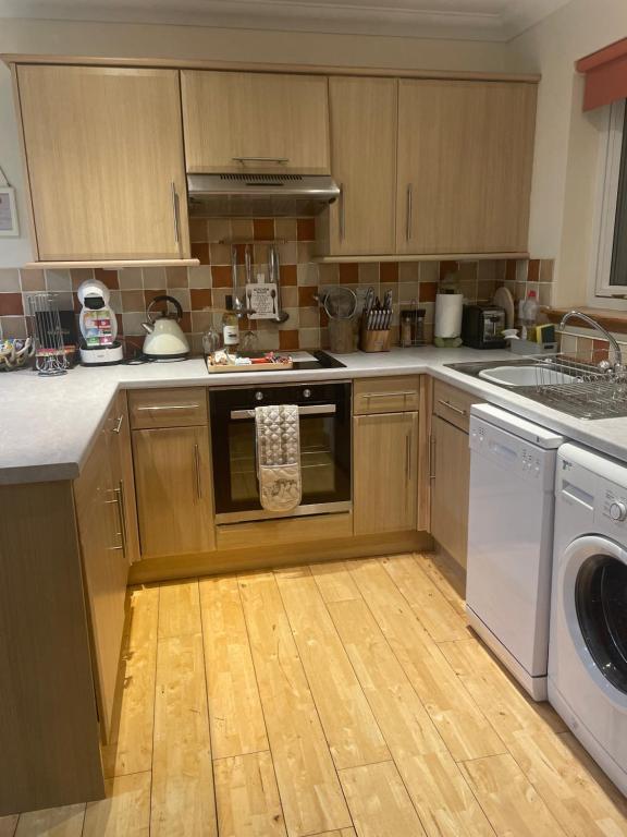 Kuchyň nebo kuchyňský kout v ubytování Cleadale flat
