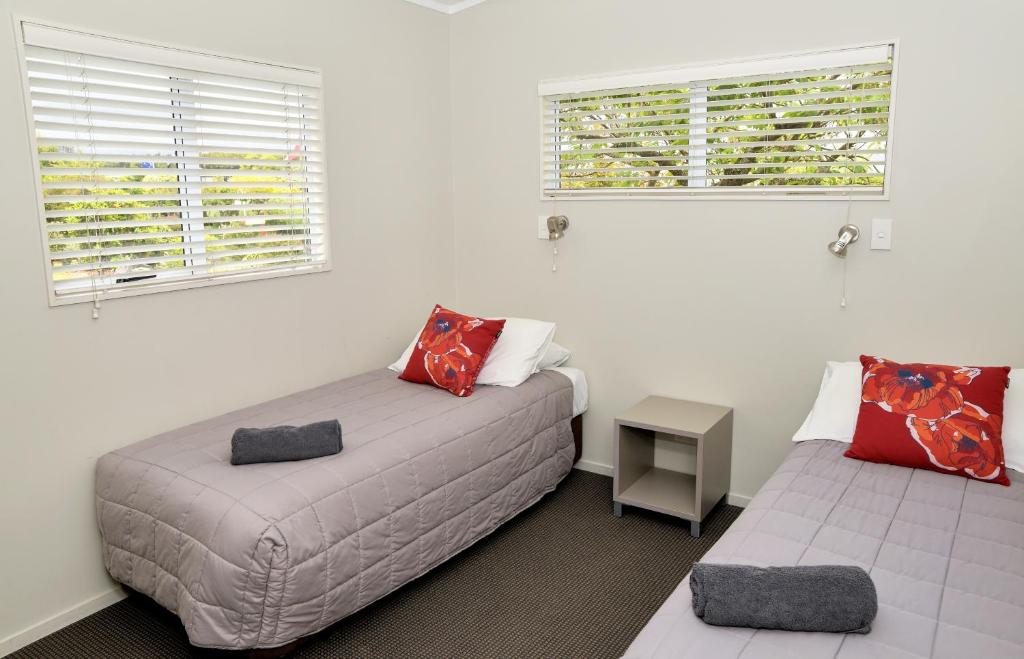 Postel nebo postele na pokoji v ubytování Taupo Debretts Spa Resort