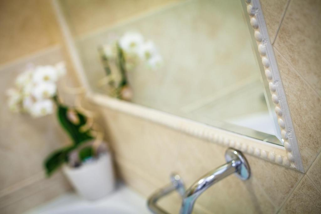 Koupelna v ubytování Hotel Gambrinus