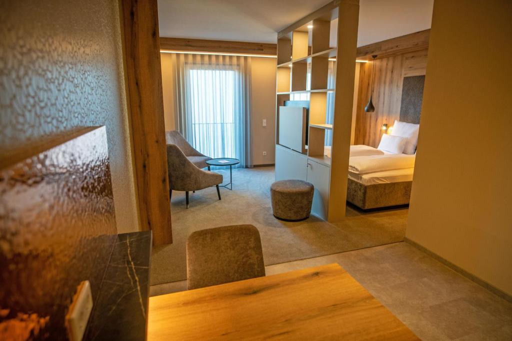 Postel nebo postele na pokoji v ubytování GUESTHOUSE FELSENLAND