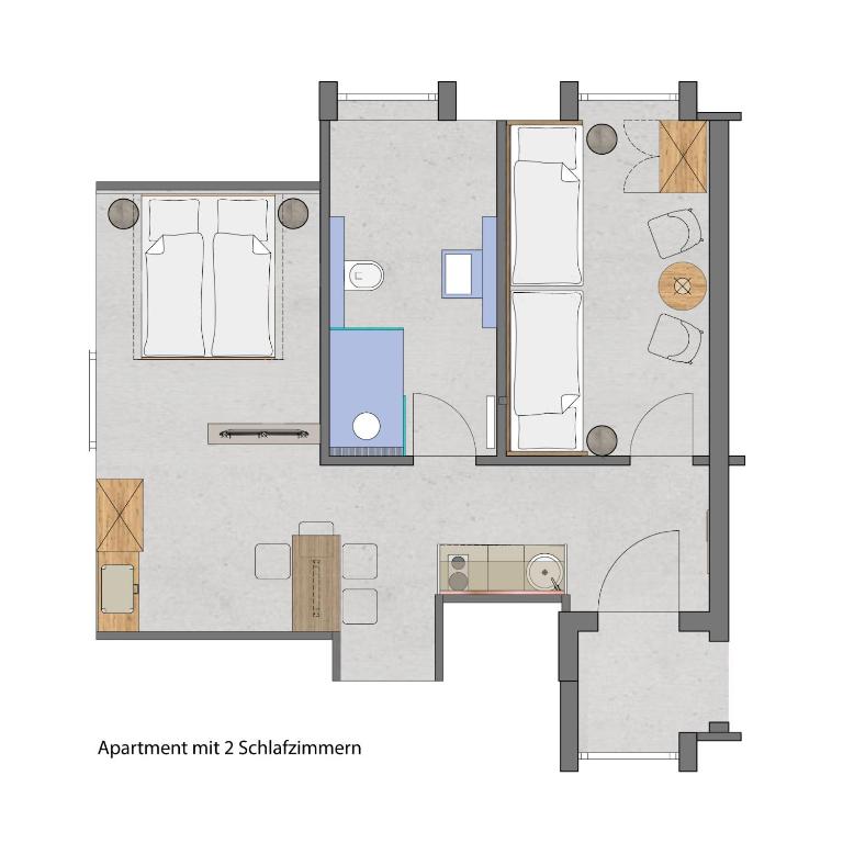 Půdorys ubytování GUESTHOUSE FELSENLAND