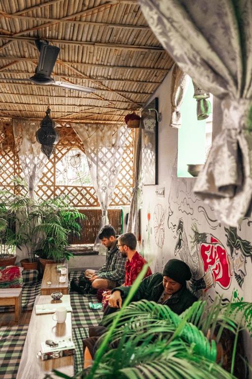 Posezení v ubytování Pachamama Hostel
