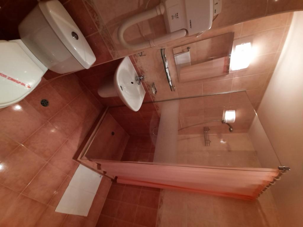 Koupelna v ubytování Hotel Veris