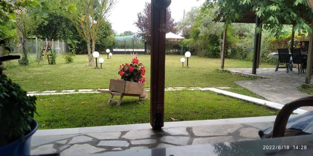 Zahrada ubytování Sevi Platamon Home