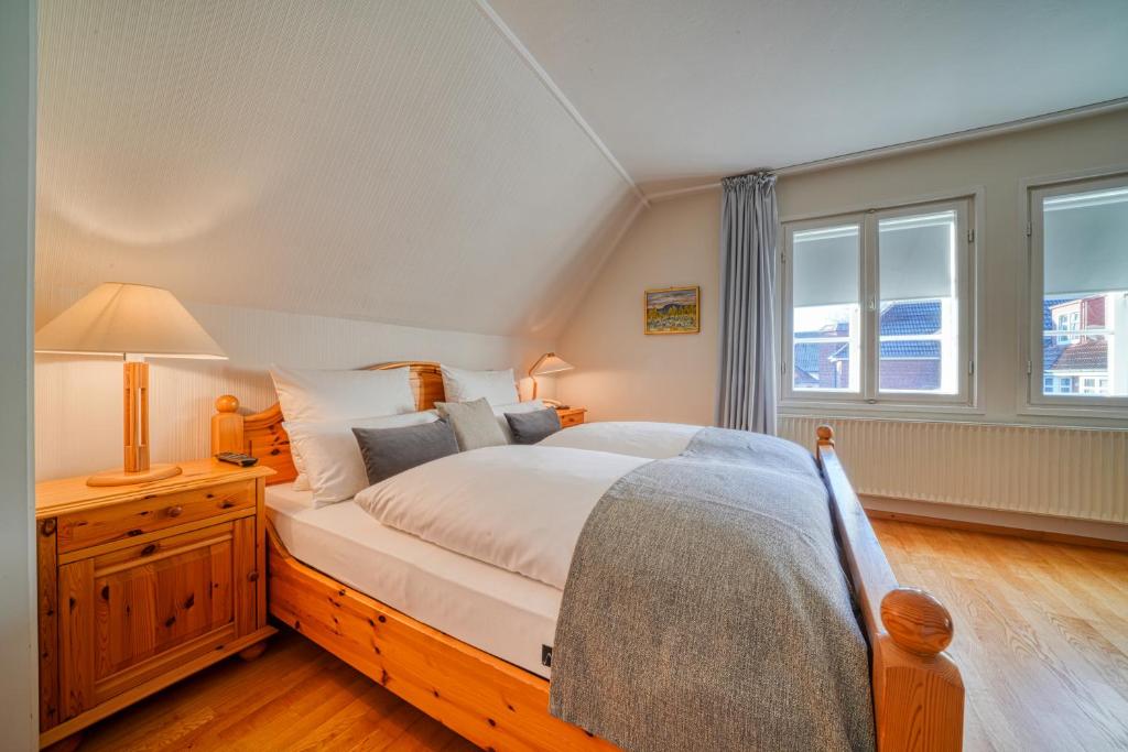 Postel nebo postele na pokoji v ubytování Hotel Zur Eule