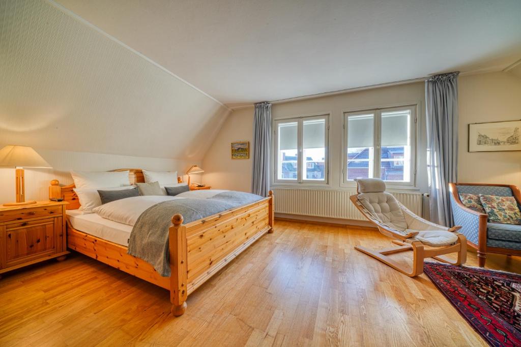 Postel nebo postele na pokoji v ubytování Hotel Zur Eule