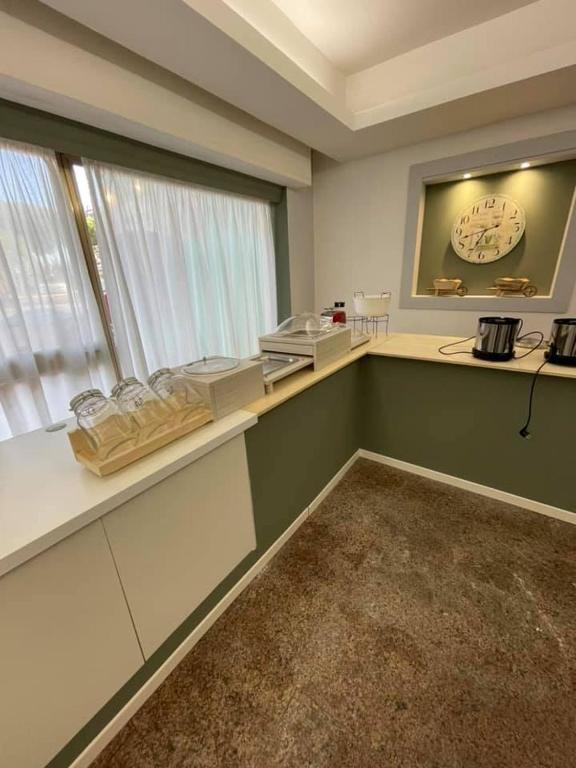 Kuchyň nebo kuchyňský kout v ubytování Hotel Franca