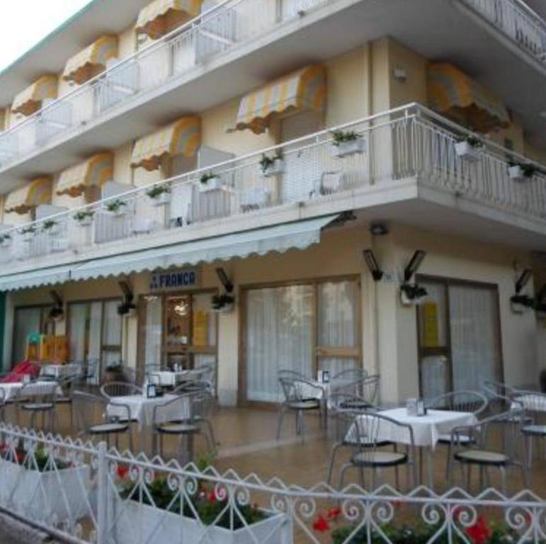 Balkón nebo terasa v ubytování Hotel Franca