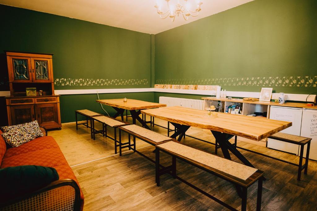 Posezení v ubytování Hostel Très Schick