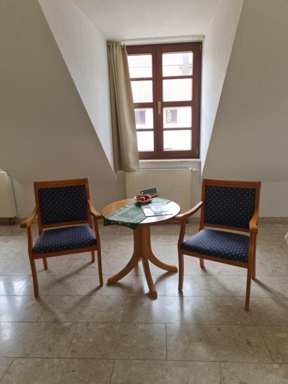 Posezení v ubytování Hotel Brauhaus Wittenberg
