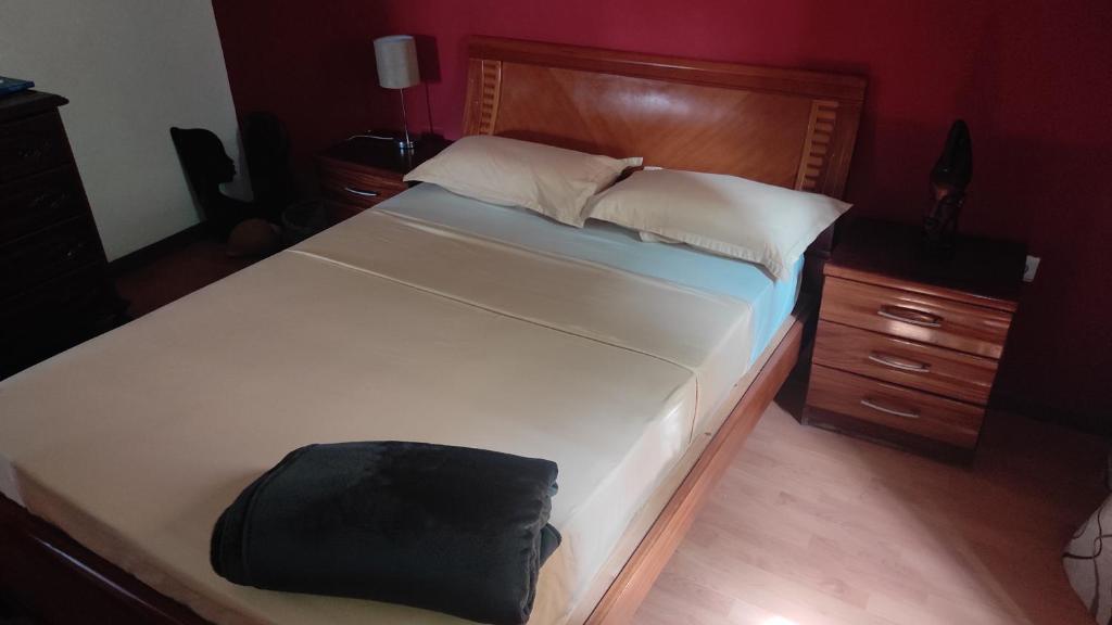 Postel nebo postele na pokoji v ubytování Rose`s place