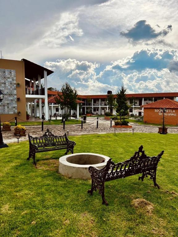 Zahrada ubytování Hotel Casa Francisca Mazamitla.
