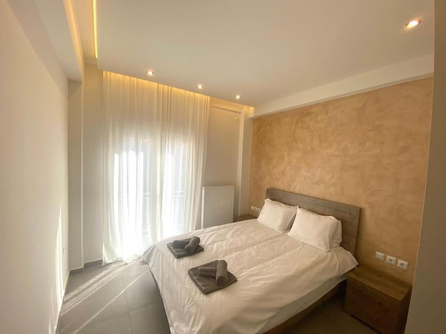 Postel nebo postele na pokoji v ubytování Piraeus Apartment for rent