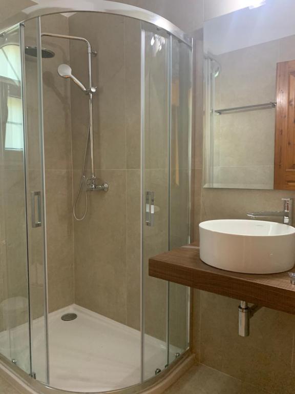 Koupelna v ubytování Alexandra Natalia Aparthotel