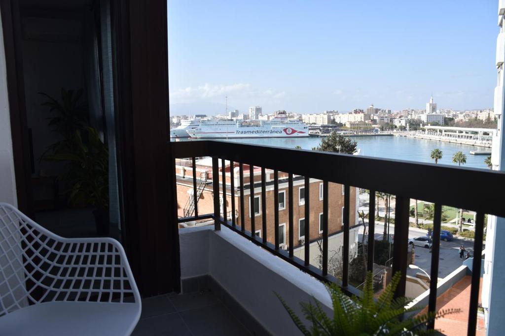 Balkón nebo terasa v ubytování Apartment Port and Beach -Parking-