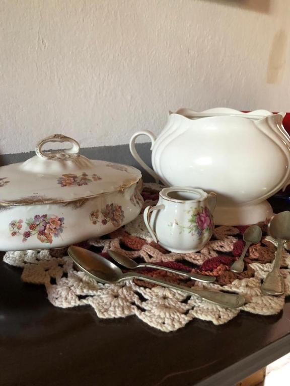 Comodidades para preparar café e chá em Casa di Vó