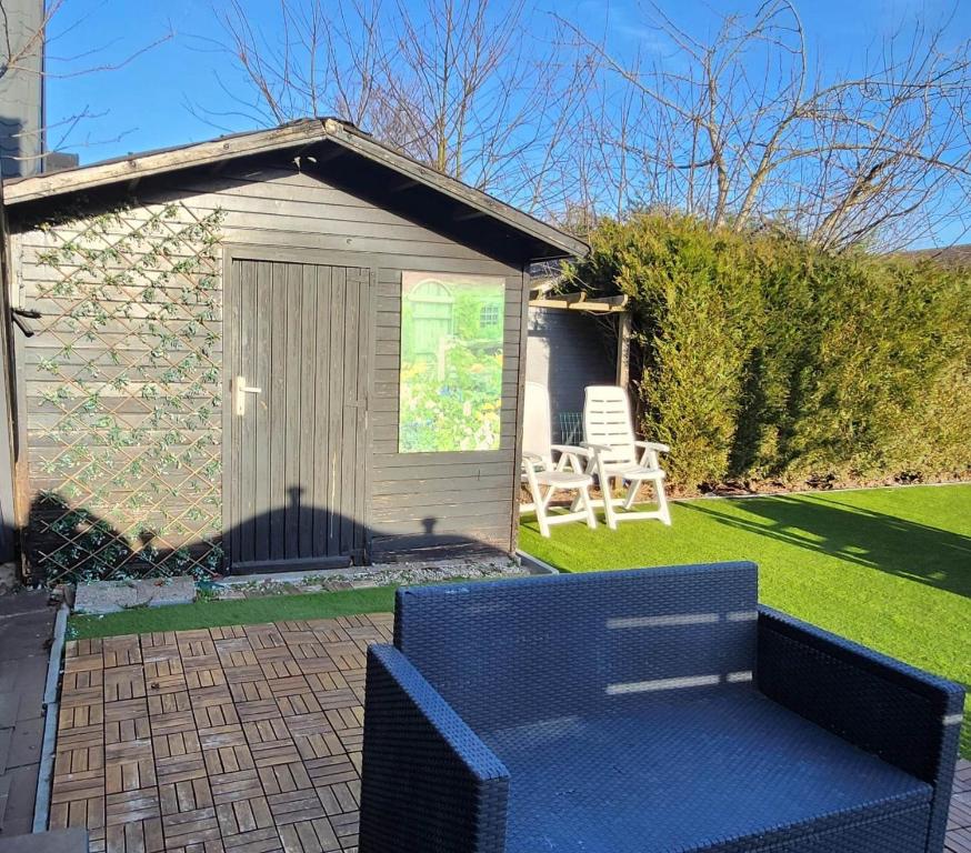 Zahrada ubytování Chalet Dunepark, Oostduinkerke