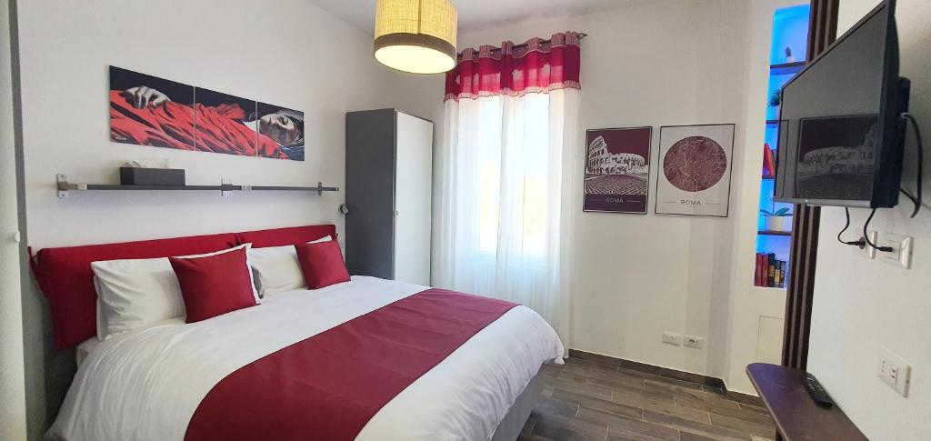 A bed or beds in a room at Vatican Apartment St. Peter