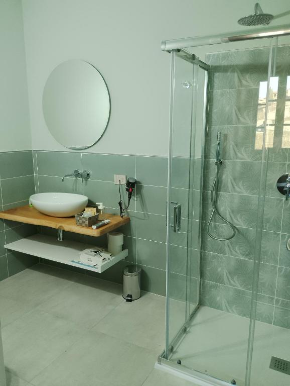 Koupelna v ubytování B&B LA VALLUNA