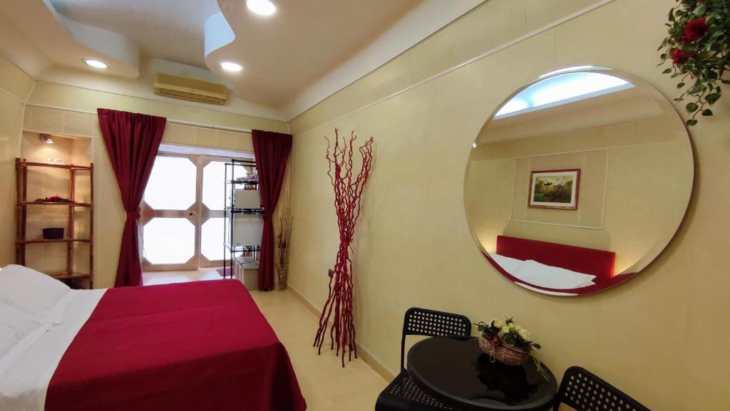 Postel nebo postele na pokoji v ubytování Al Civico Quattro - Studio Flat