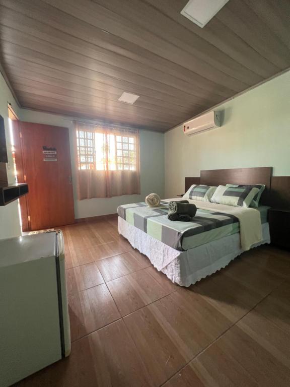 Postel nebo postele na pokoji v ubytování Pousada Catraca