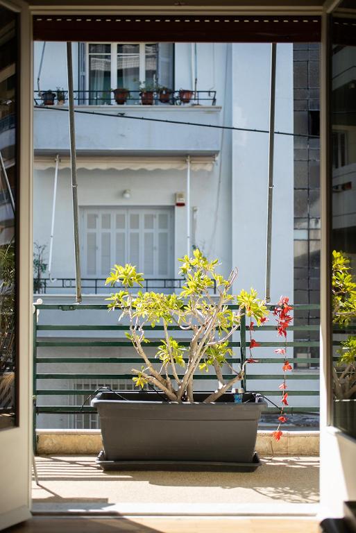 Balkon lub taras w obiekcie Olympic Mets Apartment