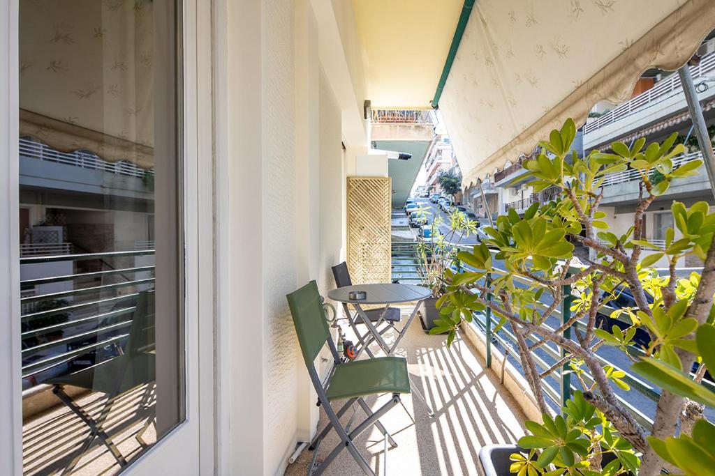 Balkon lub taras w obiekcie Olympic Mets Apartment