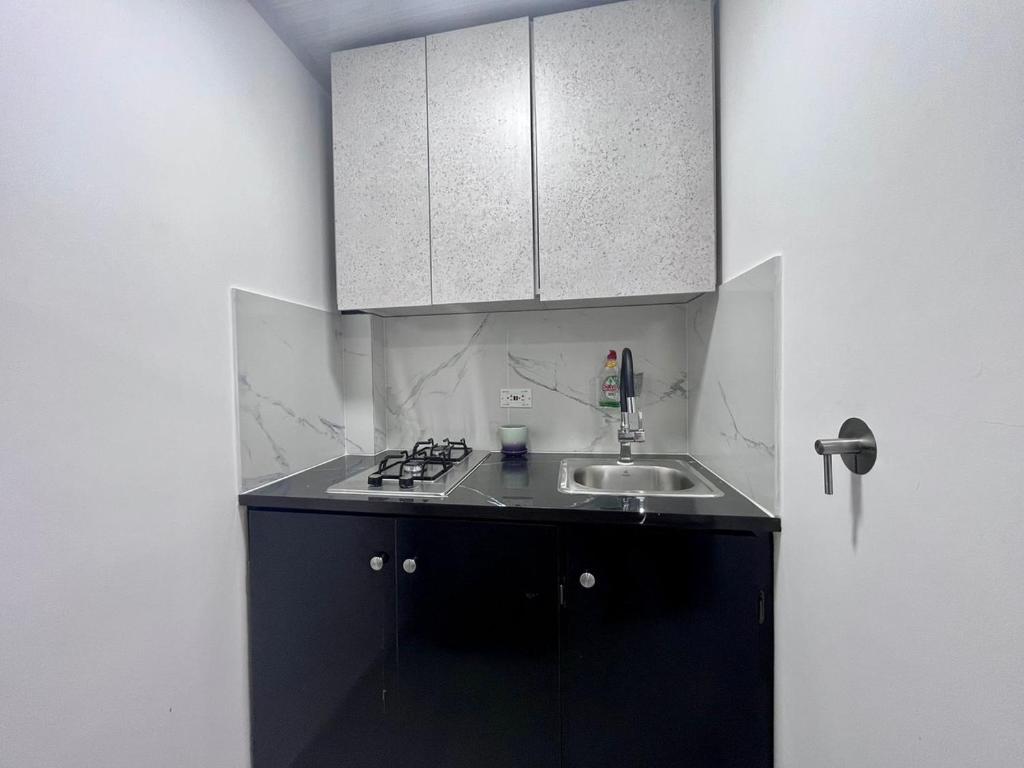 Kuchyň nebo kuchyňský kout v ubytování Edificio SantaMarta Medellín