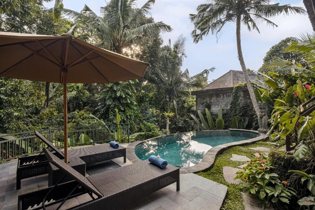 Bazén v ubytování Andara Ubud Villa nebo v jeho okolí
