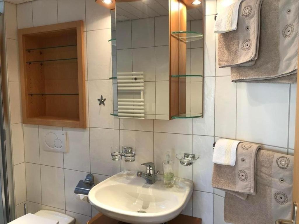 Koupelna v ubytování Schönbühl 2-Zimmer-Wohnung