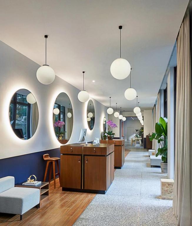 Posezení v ubytování basePLUS-Shanghai BINJIANG Serviced Apartment