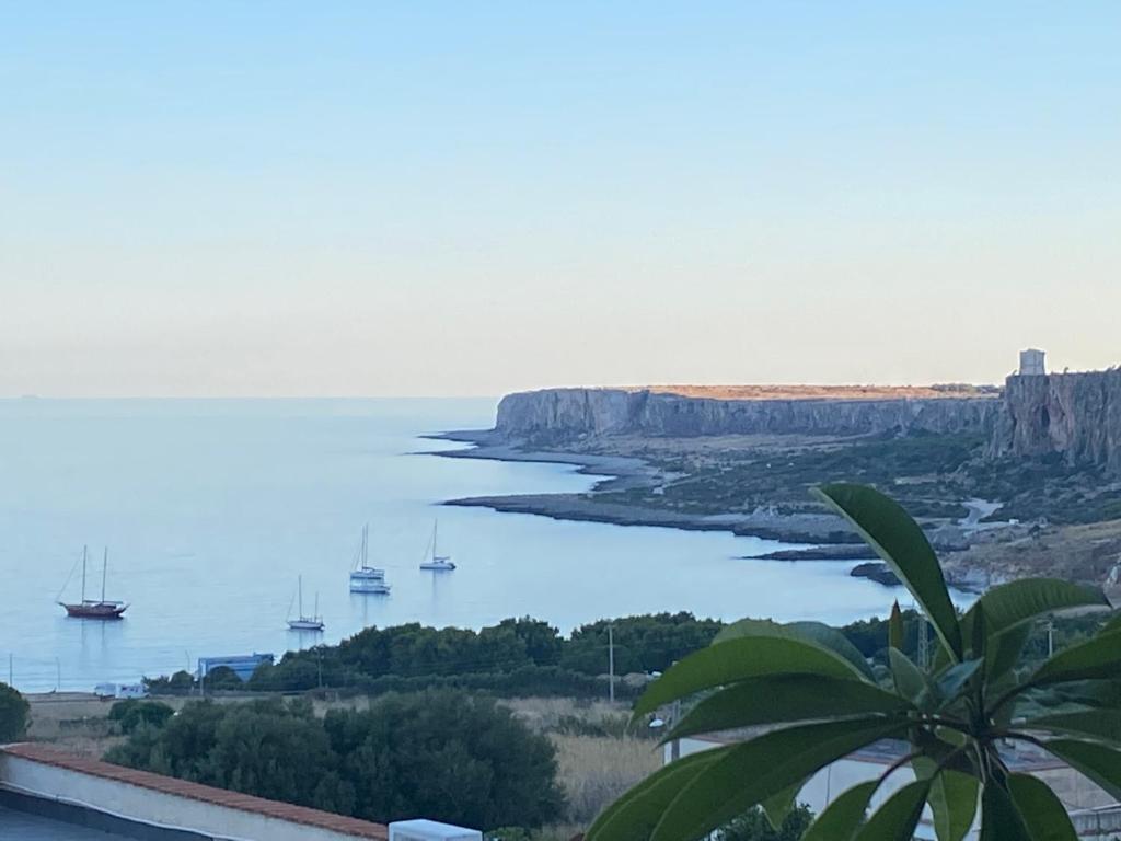 a view of a river with boats in the water at Hellas Makari B&B in Macari