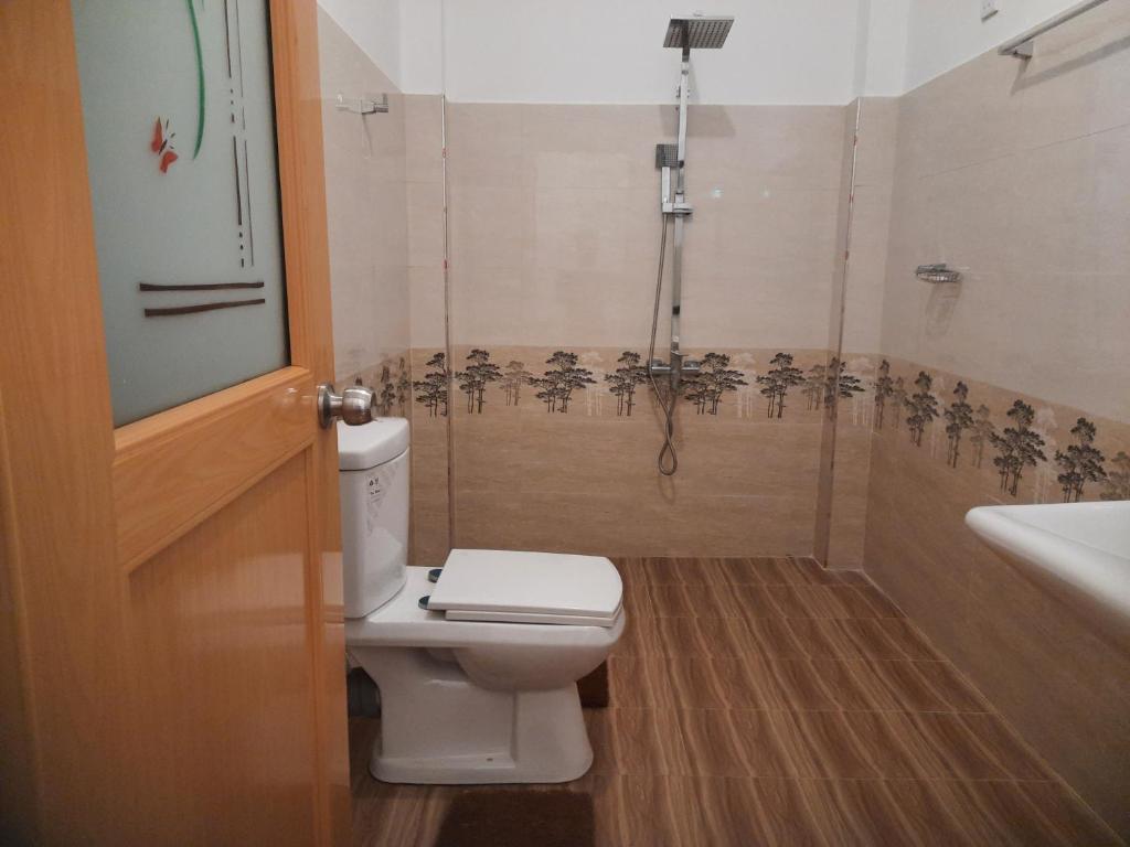 Koupelna v ubytování Dulmini Homestay