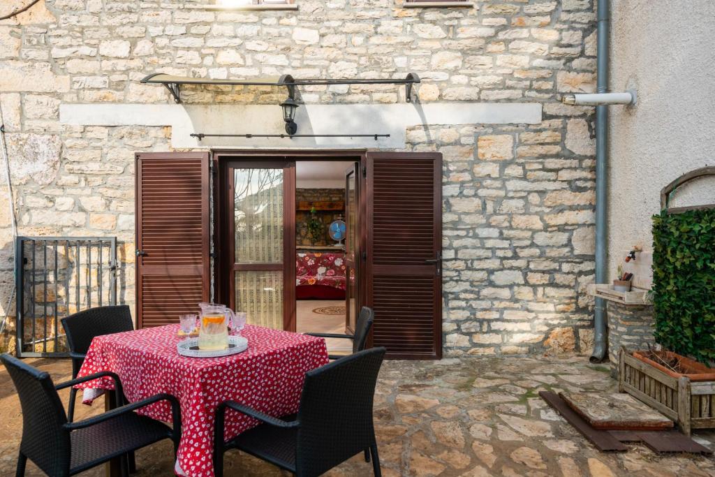 Patio alebo iná vonkajšia časť ubytovania Apartment Larca