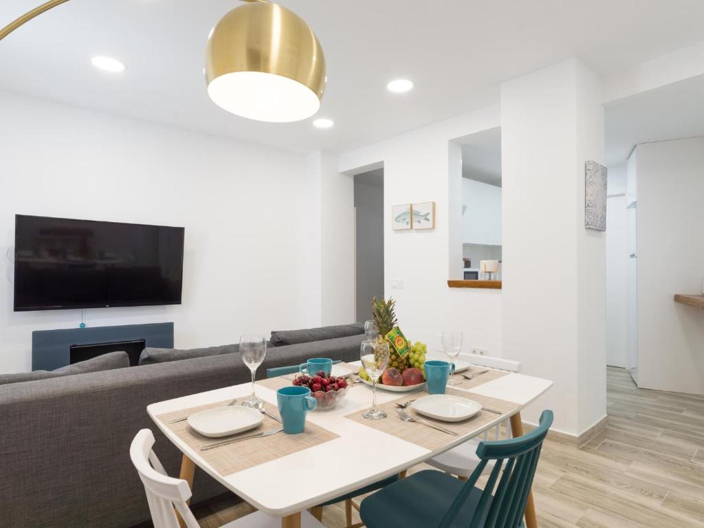 Televízia a/alebo spoločenská miestnosť v ubytovaní Preciosa Casa Terraza Privada 2hab 2baños AC