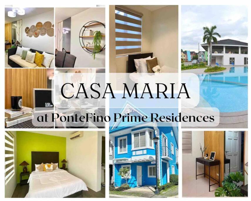 un collage de fotos de un hotel y de un aominio en 4BR Townhouse at PonteFino Residences Batangas City, en Batangas