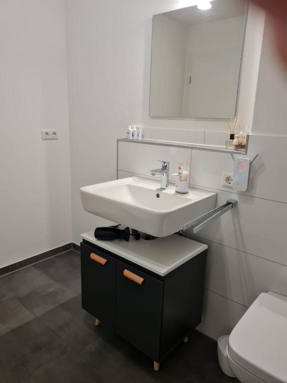 Koupelna v ubytování Ferienwohnung Allgäu