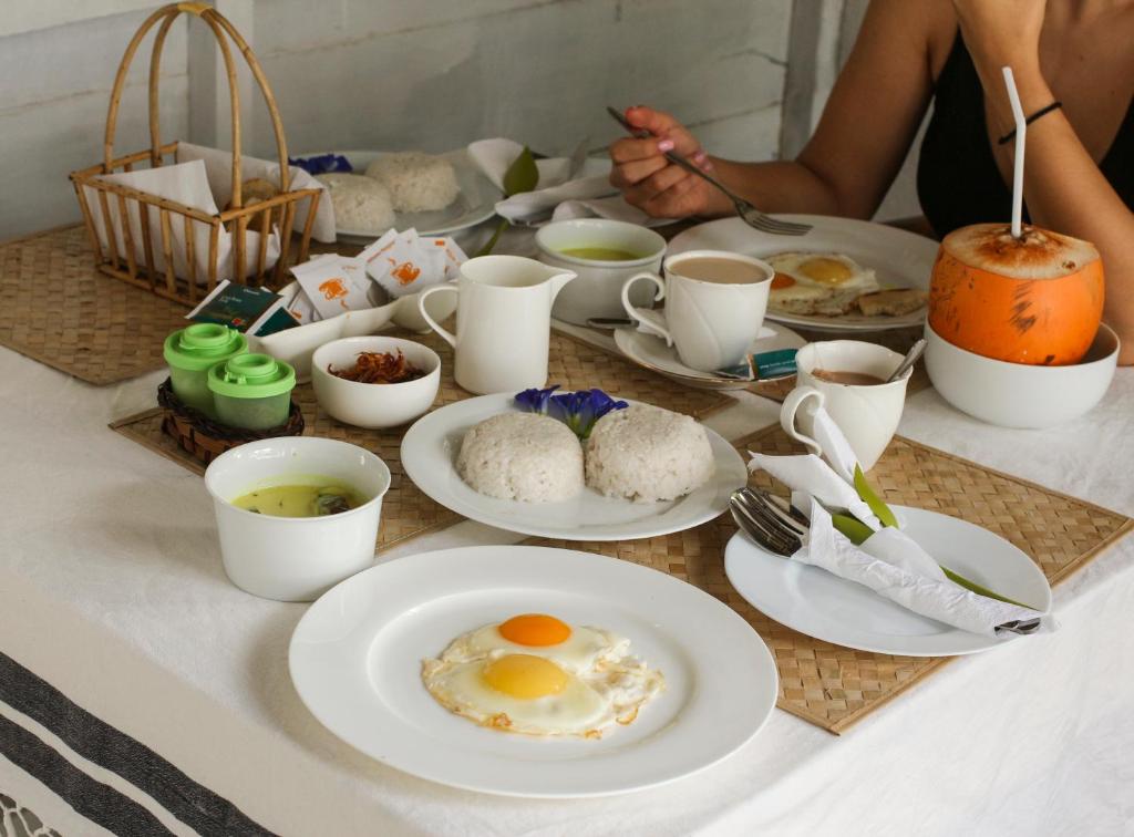 Frukostalternativ för gäster på Sun & Fun Hikkaduwa