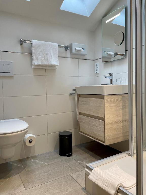 Koupelna v ubytování Hotel Gasthof Adler