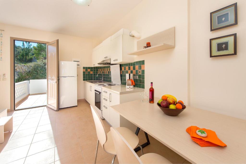 Kuchyň nebo kuchyňský kout v ubytování Renata's Villas