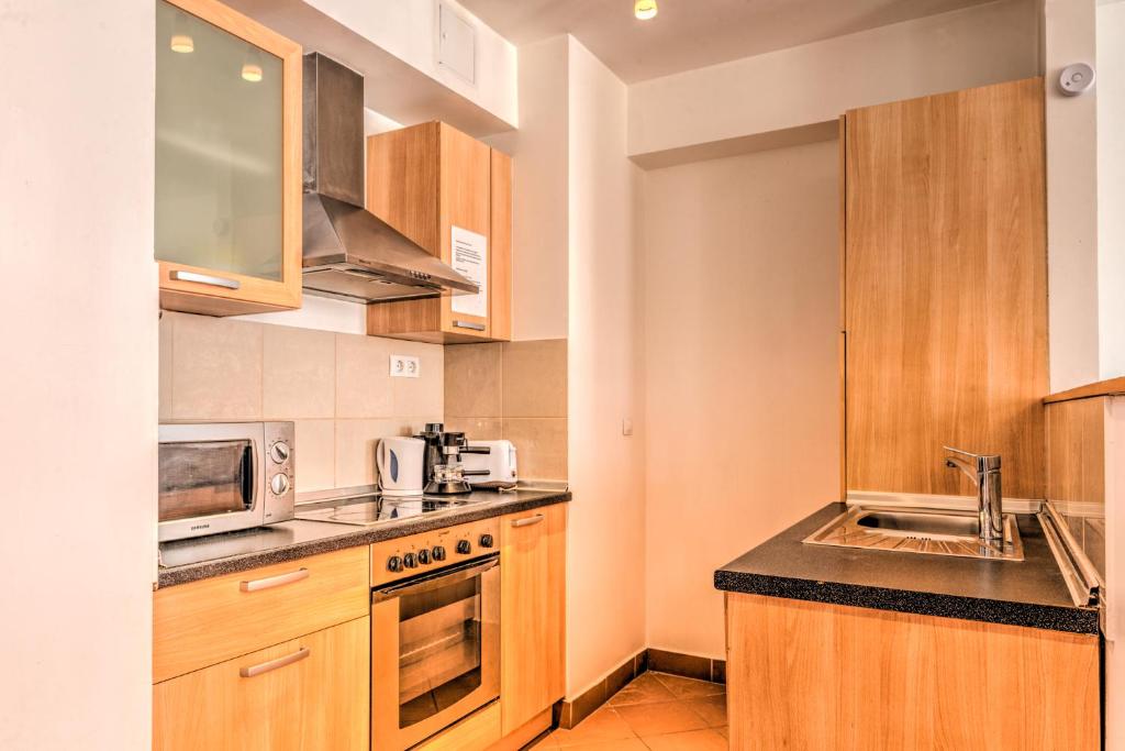 Kuchyňa alebo kuchynka v ubytovaní Budapest Center Apartments